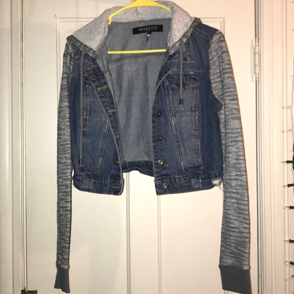 Jean Jacket, Sweatshirt Sleeves